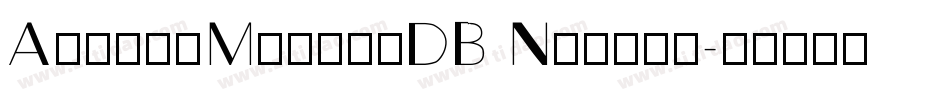 AugustMediumDB Normal字体转换